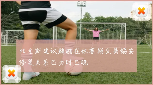 帕金斯建议鹈鹕在休赛期交易锡安修复关系已为时已晚